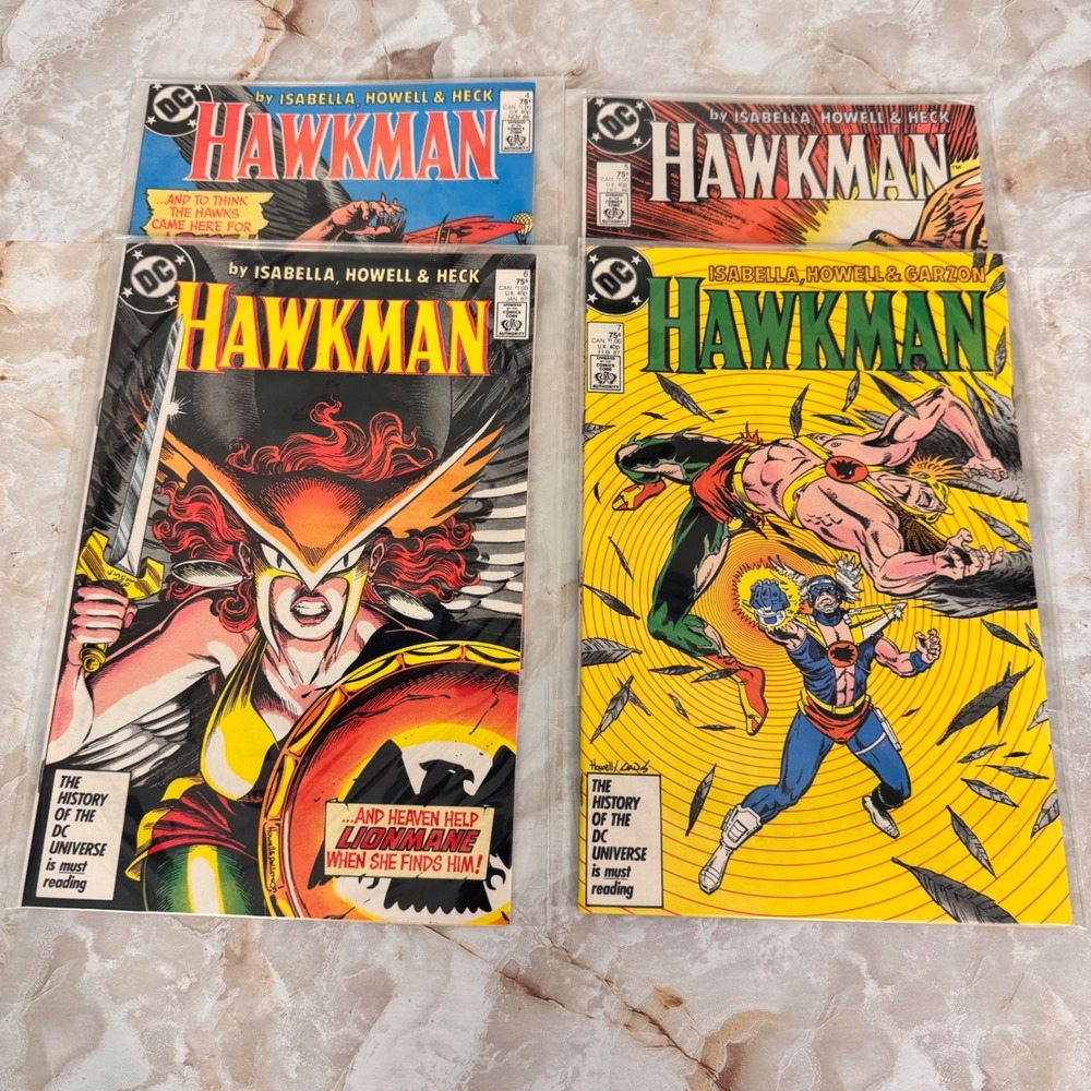 DC Comics Hawkman Comic Book Set Issues 4 5 6 7 Copper Age